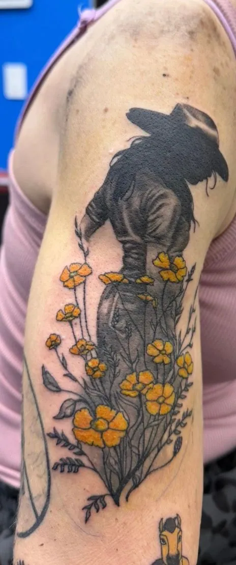 Color tattoo, Black N Blue Tattoo (g22)